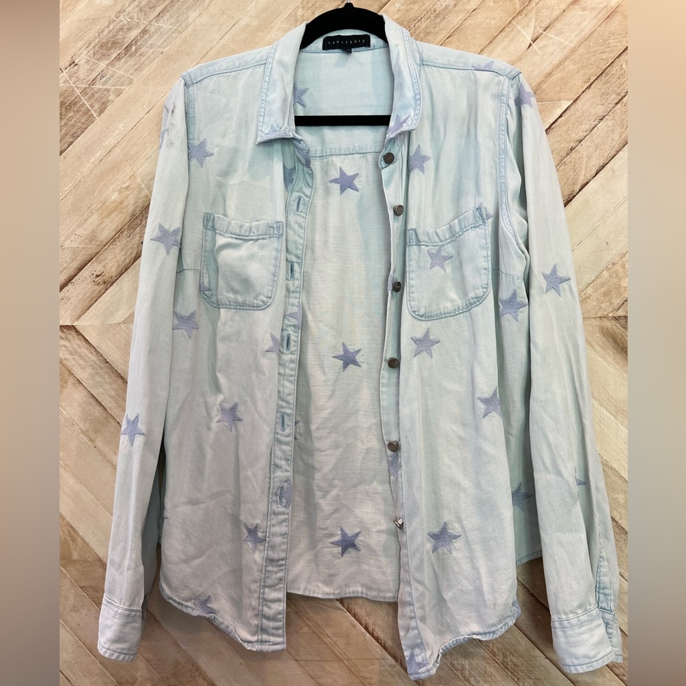 Sanctuary Denim Star Print Shirt